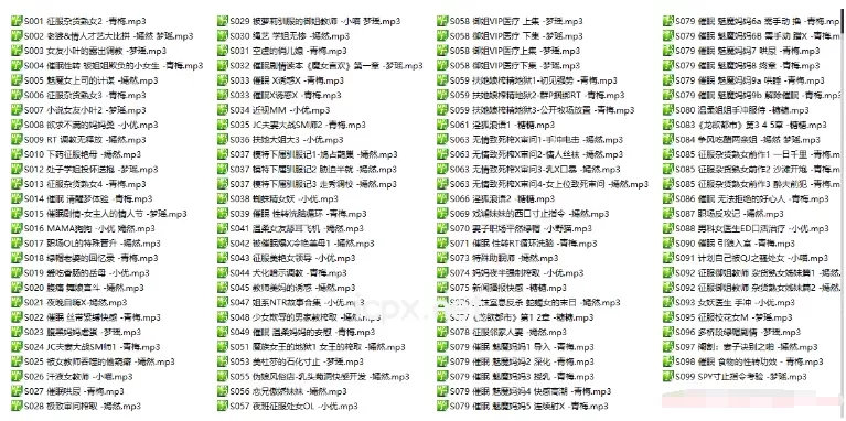 小野猫ASMR工作室S系列剧情106部8.49G