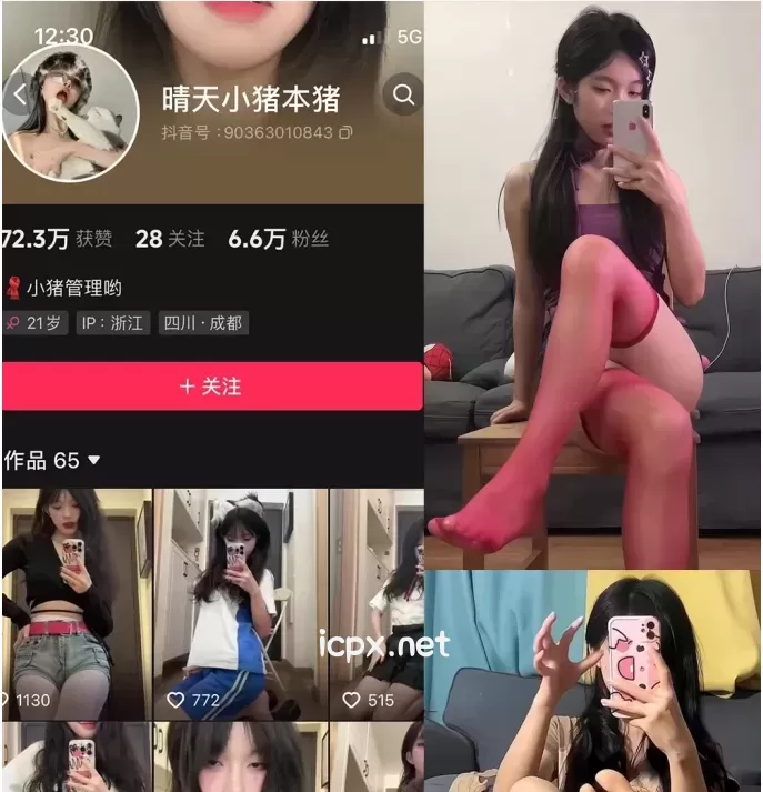 抖音 晴天小猪本猪 微密圈图片&视频 作品合集 [375P+94V]