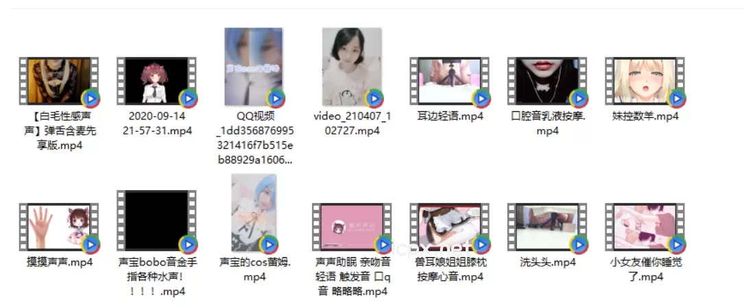 B站渔亦声声舰长ASMR160部音频+14部视频大合集7.04G