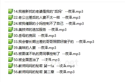 夜泽小姐姐我爸新找的老婆是我的”后妈11部音频