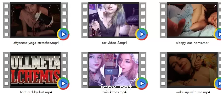 欧美Aftynrose助眠Asmr福利视频6部合集1.15G