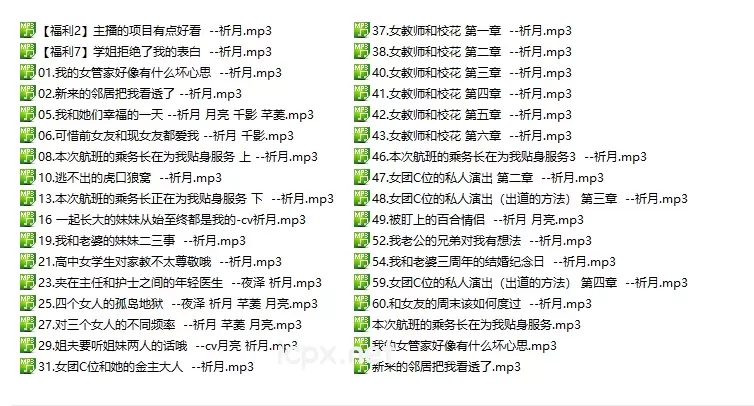 祈月学姐拒绝了我的表白34部音频1.63G