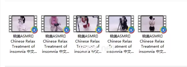 晓美超萌甜耳Asmr福利视频助眠5部合集
