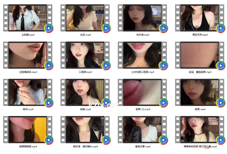 椰椰拿铁助眠圣诞露脸舔屏女友视角口腔音16部视频6.5G